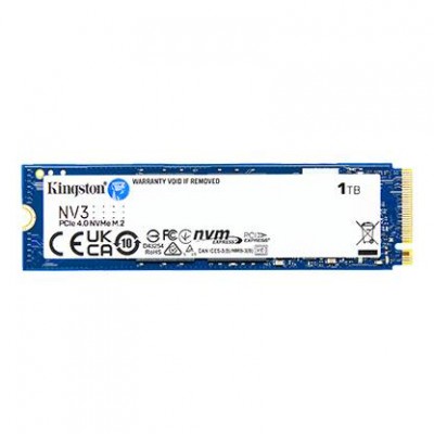 UNIDAD DE ESTADO SOLIDO KINGSTON NV3 1TB M.2 2280 NVME PCIE GEN 4X4 R.6000MB/S W.4000MB/S
