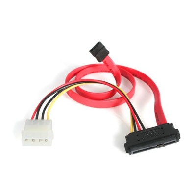 Adaptador cable StarTech.com SAS729PW18, SATA, Macho/Macho, Rojo