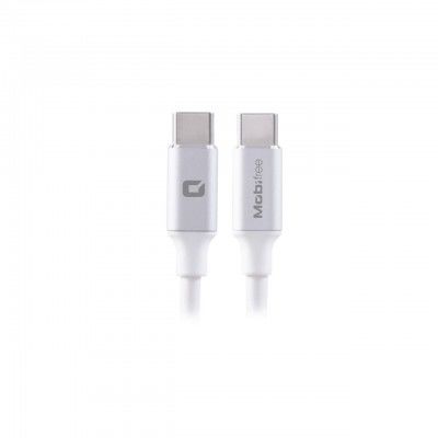 Cable C a C Mobifree Cable Tipo C a C, USB C, USB C, 1 m, Color blanco