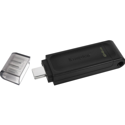 *Memoria USB Kingston DataTraveler 70 32GB USB-C Color Negro