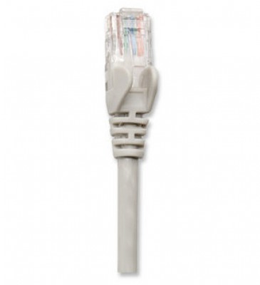 Cable de parcheo INTELLINET, 30 m, RJ-45, RJ-45, Macho/Macho, Gris