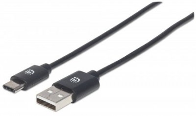 Cable USB C MANHATTAN 354929, USB A-C 2.0, 2 m, Negro