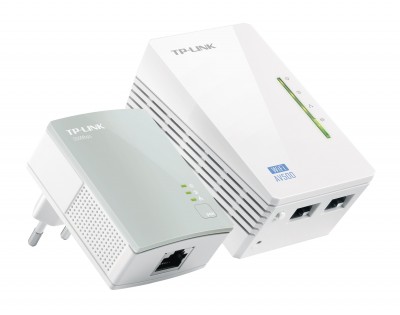 Kit Powerline Extensor TP-LINK TL-WPA4220Kit, Color blanco