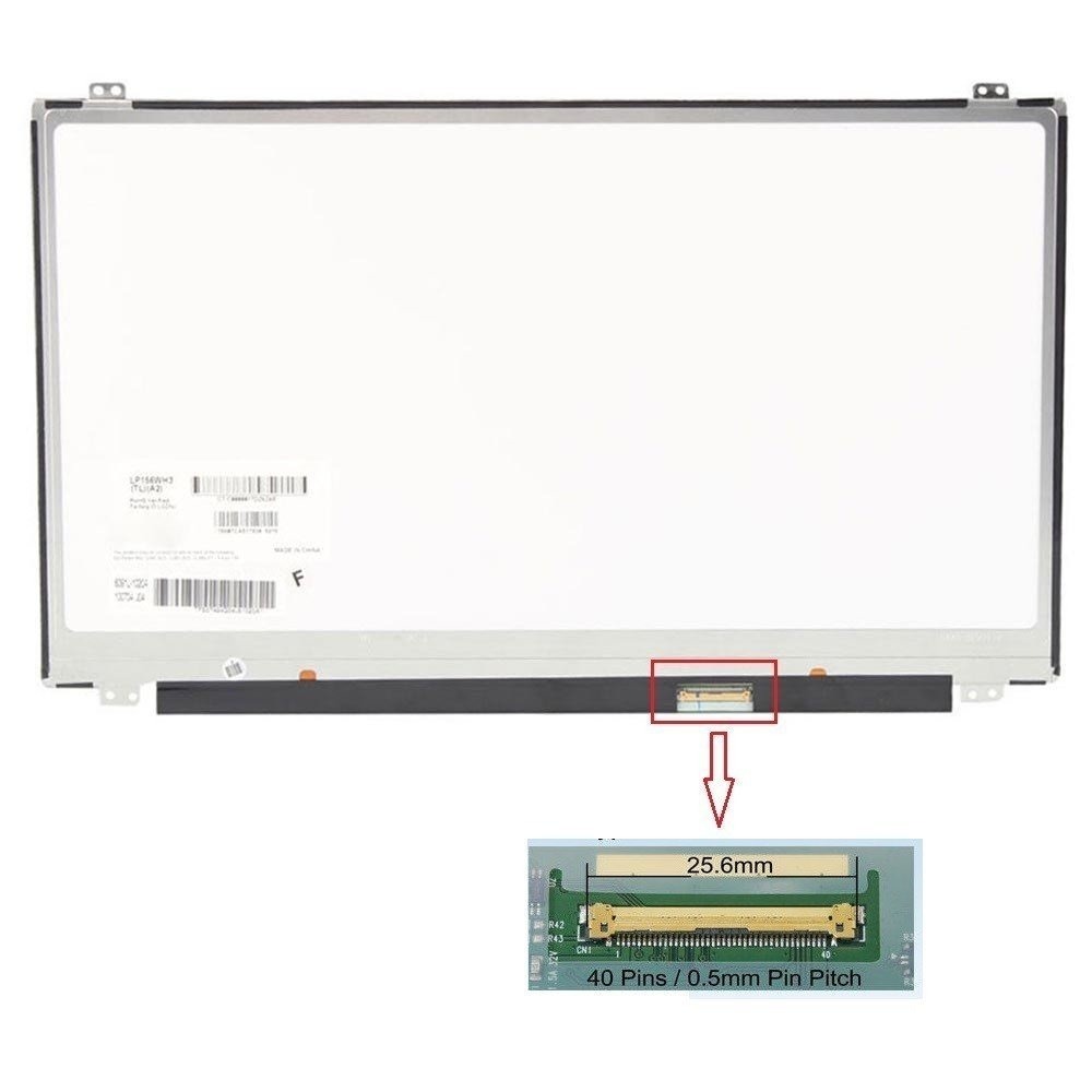 LCD 15.6 LED HD (1366x768) Conector Derecho 30P (Sin Brackets)