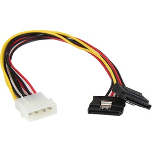 CABLE 30CM ADAPTADOR CORRIENTE CABL LP4 MOLEX A DOBLE SATA CON SEGUR