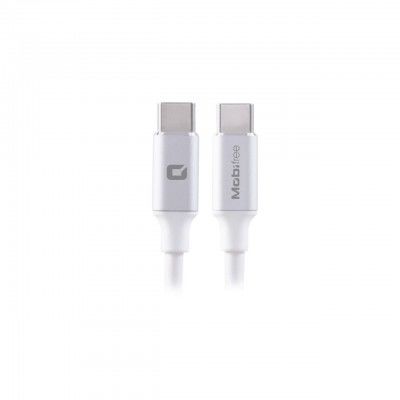 *Cable Tipo C a C, MOBIFREE, 1 m, Color blanco MB-923705