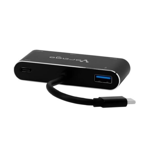 *Convertidor Vorago 5 en 1 ADP-350 Usb tipo C a HDMI, VGA, Usb 3.0, Jack 3.5MM, PD
